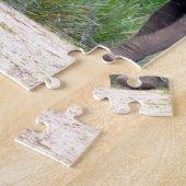 Afrikaanse olifanten die interageren legpuzzel (Zijkant)