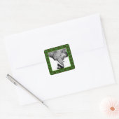 Afrikaanse olifanten Holly Leaf Kerst sticker (Envelop)