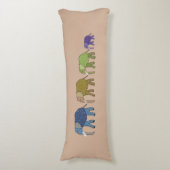 Afrikaanse olifanten lichaamskussen (Voorkant Verticaal)