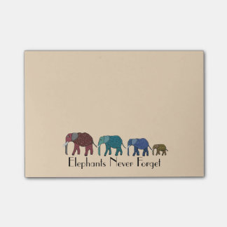 Afrikaanse olifanten Post-it® notes 4 x 3