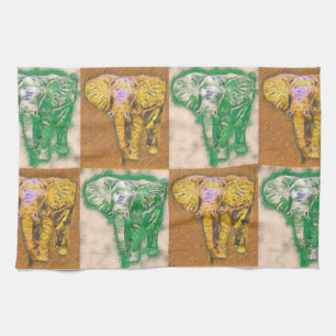 Afrikaanse olifantenhanddoek theedoek