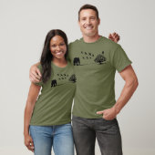 Afrikaanse olifantenvogels en het landschap van de t-shirt (Unisex)