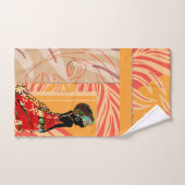 Afrikaanse Oranje Abstracte badkamerhanddoekset Bad Handdoek (Handdoek)