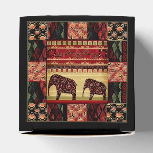 Afrikaanse patchwork bedankdoosjes (Bovenkant)