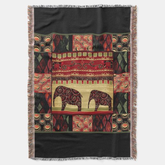 Afrikaanse patchwork deken (Voorkant Verticaal)