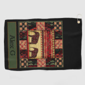 Afrikaanse patchwork golfhanddoek (Horizontaal)