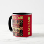 Afrikaanse patchwork mok (Voorkant links)