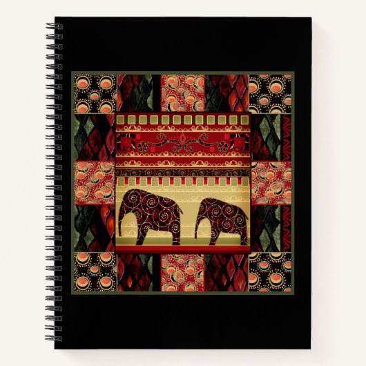 Afrikaanse patchwork notitieboek (Voorkant)