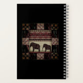 Afrikaanse patchwork notitieboek (Achterkant)