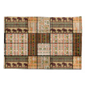 Afrikaanse Patchwork Olifanten: Ornamentale textuu Kussensloop (Achterkant)