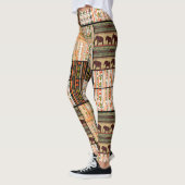 Afrikaanse Patchwork Olifanten: Ornamentale textuu Leggings (Links)