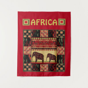 Afrikaanse patchwork wandkleed