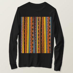 Afrikaanse patroonmengeling met T-shirt