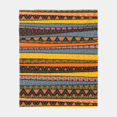 Afrikaanse patroonmix fleece deken (Voorkant)
