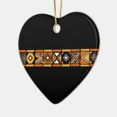 Afrikaanse patroonversiering keramisch ornament (Links)