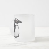 Afrikaanse pinguïn matglas koffiemok (Voorkant links)