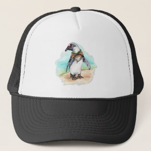 Afrikaanse Pinguïn op een strand Trucker Pet