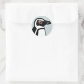 Afrikaanse pinguïn ronde sticker (Tas)