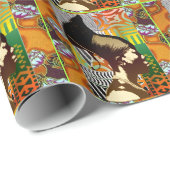 Afrikaanse Pop Art Cadeaupapier (Rol Hoek)