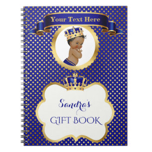 Afrikaanse prins Royal Blue Gift Guest Notitieboek