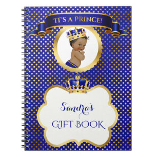 Afrikaanse prins Royal Blue Gift Guest Notitieboek