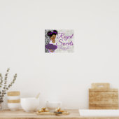 Afrikaanse prinses Paars | Royal Sweets Event Poster (Keuken)