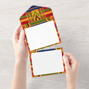 Afrikaanse Print All in One Uitnodiging