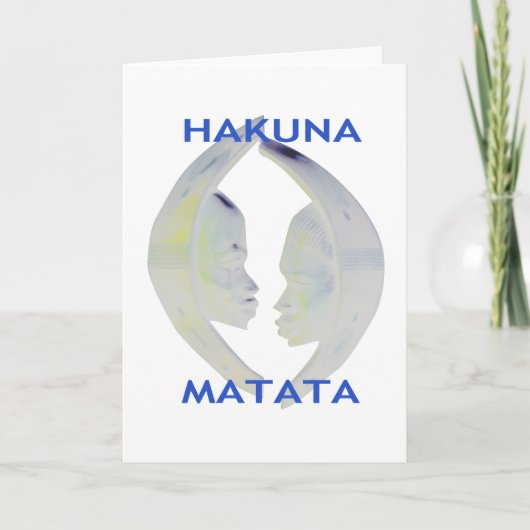 Afrikaanse Print Hakuna Matata Design Aankondiging (Voorkant)