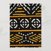 Afrikaanse print menu kaart (Achterkant)