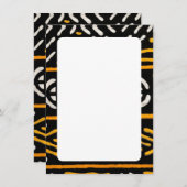 Afrikaanse print menu kaart (Voorkant / Achterkant)