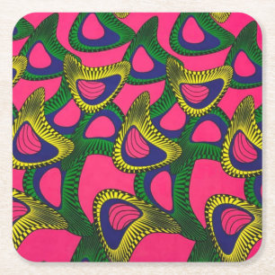 Afrikaanse Print Papier Onderzetters