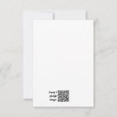 Afrikaanse Print Platte Bedankkaart (Achterkant)