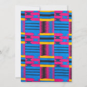 Afrikaanse Print Uitnodigingen & Aankondigingen (Achterkant)