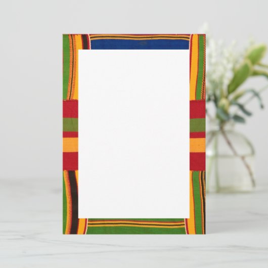 Afrikaanse Print Uitnodigingen & Aankondigingen (Staand voorkant)