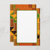 Afrikaanse Print Uitnodigingen & Aankondigings (Voorkant / Achterkant)