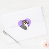 Afrikaanse Pygmy Falcon Hart Sticker (Envelop)