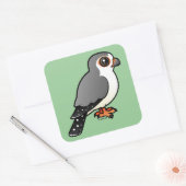 Afrikaanse Pygmy Falcon Vierkante Sticker (Envelop)