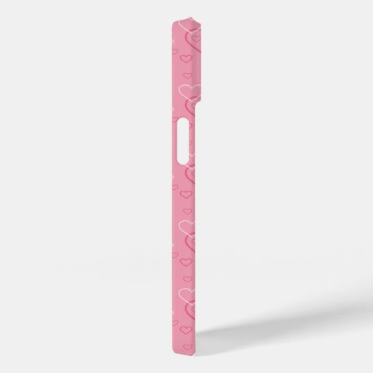 Afrikaanse Pygmy hedgel op roze hartpatroon Case-Mate iPhone Case (Achterkant / Rechts)