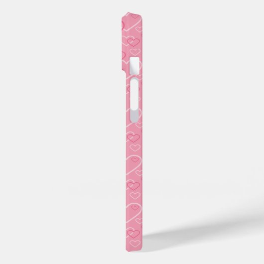 Afrikaanse Pygmy hedgel op roze hartpatroon Case-Mate iPhone Case (Achterkant / Links)