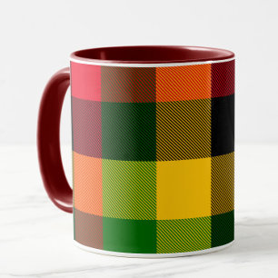 Afrikaanse Rasta Reggae Kleuren Schotse Ruit Patro Mok