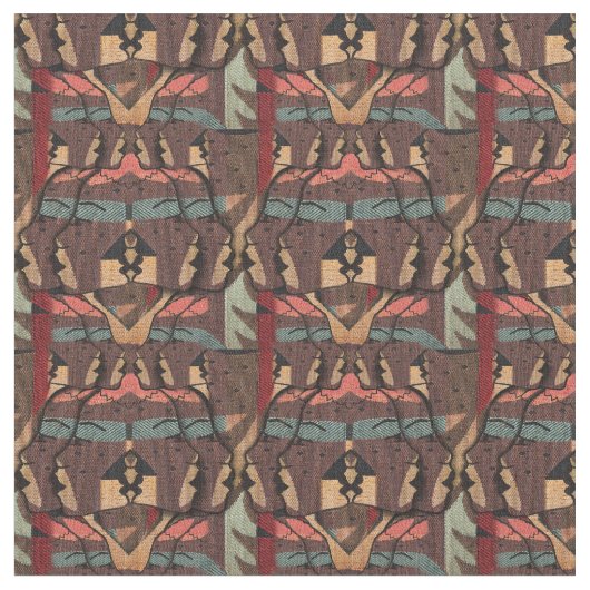 Afrikaanse repeteertapestry stof (Close Up)