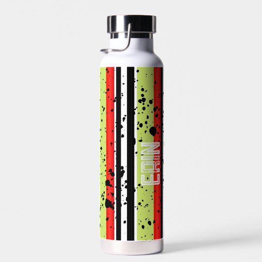 Afrikaanse rups patroon Aangepaste naam Waterfles (Rechts)