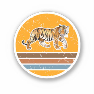 Afrikaanse Safari Dierenvriend Gift Tiger. Perfect Sticker