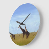 Afrikaanse Safari Giraffes Grote Klok (Hoek)