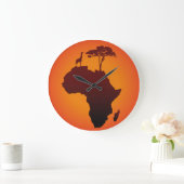 Afrikaanse Safari Map - Wall Clock Grote Klok (Huis)