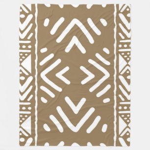 Afrikaanse Safari Mud Cloth Printed Blanket Fleece Deken