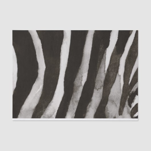 Afrikaanse Safari Painted Zebra Stripes Tissuepapier (Voorkant)