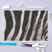 Afrikaanse Safari Painted Zebra Stripes Tissuepapier (Craft)