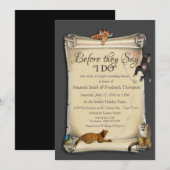 Afrikaanse Safari Sunset Trouwdouche Kaart (Voorkant / Achterkant)