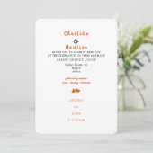 Afrikaanse Safari Wedding Destination Invitation Kaart (Staand voorkant)